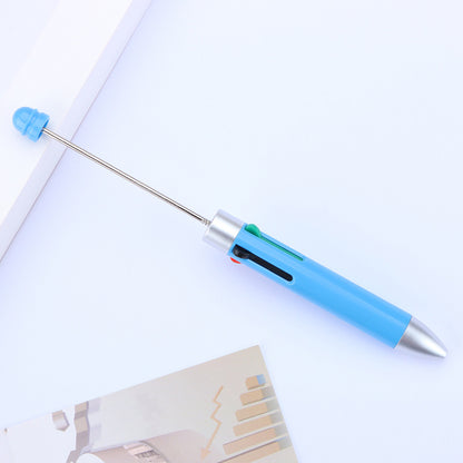 Beadable Pen Four Color Ballpoint Vibrant Barrel Bullet Tip 18