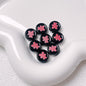 Bear Disc Acrylic Beads 12mm Colorful Mixed 10pcs 16