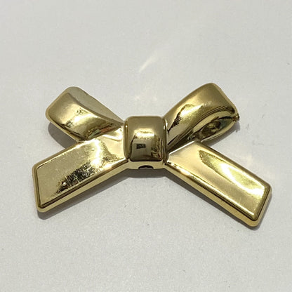 UV Plating Cross Shaped Bow Acrylic Beads 20mm 60pcs 7