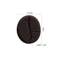 Silicone Focal Beads Coffee Beans Brown Matte Texture 20pcs 2