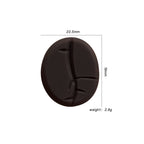 Silicone Focal Beads Coffee Beans Brown Matte Texture 20pcs 2