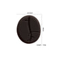 Silicone Focal Beads Coffee Beans Brown Matte Texture 20pcs 2
