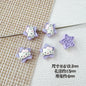 Star Shaped Metal Beads Adorable Painted Animals Glossy Alloy 10pcs 12