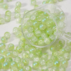 Crackle Round Glass Beads 10mm Gradient Color Smooth Surface 60pcs 2