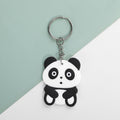 Soft Silicone Animal Keychain Cute Cartoon Wild Animals 2