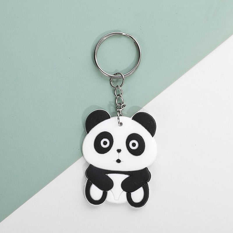 Soft Silicone Animal Keychain Cute Cartoon Wild Animals 2