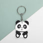 Soft Silicone Animal Keychain Cute Cartoon Wild Animals 2