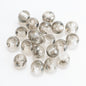 Electroplated Glass Beads 8 10mm Large Hole Rainbow Finish 50pcs 17