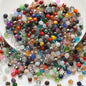 Czech Electroplated Faceted Glass Beads 8mm Soft Shimmer 100pcs 12