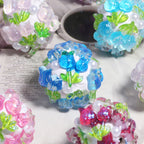 Embellished Bubblegum Beads 20mm Crystal Rose Polymer Clay 5pcs 2
