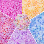 Cat Eye Jade Ice Seed Glass Beads 4mm Soft Pastel Translucent 150pcs