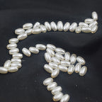 Oval Pearl Glass Beads 4x7mm 5x7mm 6x8mm Creamy Sheen Imitation 3