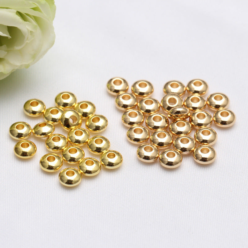 Brass Smooth Spacer Beads 3-6mm 100pcs