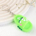 Cartoon Slipper Keychain PVC Soft Adhesive Colorful 5.9cm 6