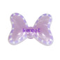 Sweet Polka Dotted Bow Acrylic Beads 29mm Colorful Mixed 10pcs 27