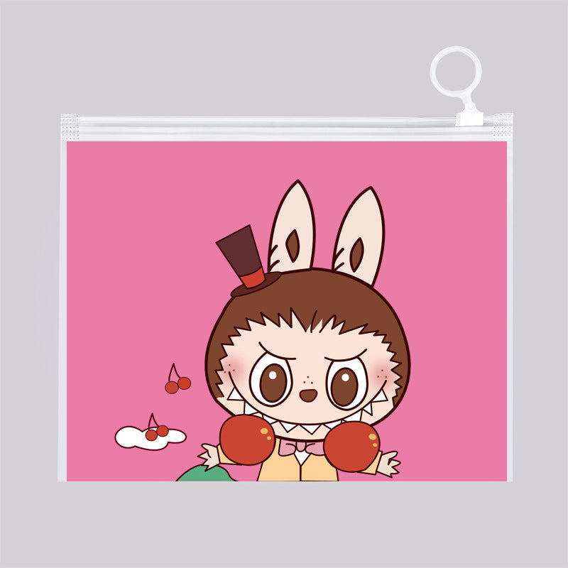 Matte Plastic Zip Lock Bags PE Bunny Print 21mm 50pcs 10