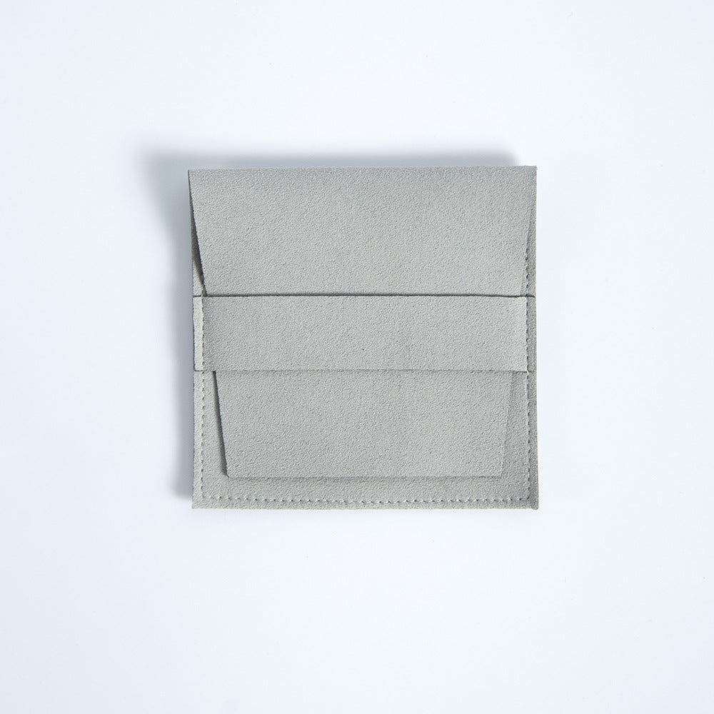 Microfiber Envelope Closure Strap Pouches 6.2/8cm Lavender 2pcs 12
