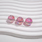 Luminous Rhinestone Chain Enlaced Resin Beads 16mm Round 10pcs 12