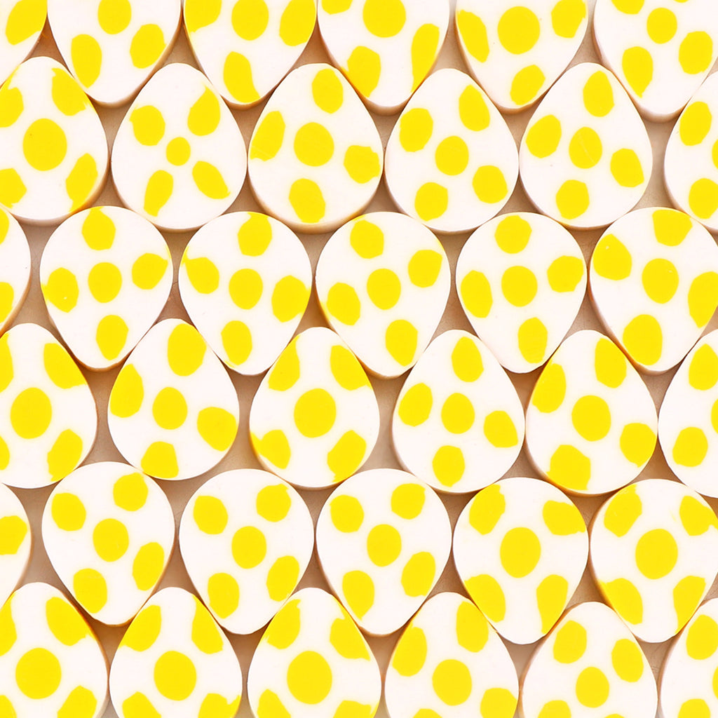 Easter Egg Clay Beads 10mm Colorful Pattern Polymer 100pcs 6