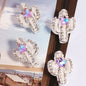 Rhinestone Encrusted Cactus Rhinestone Beads 23mm Alloy 2pcs 10