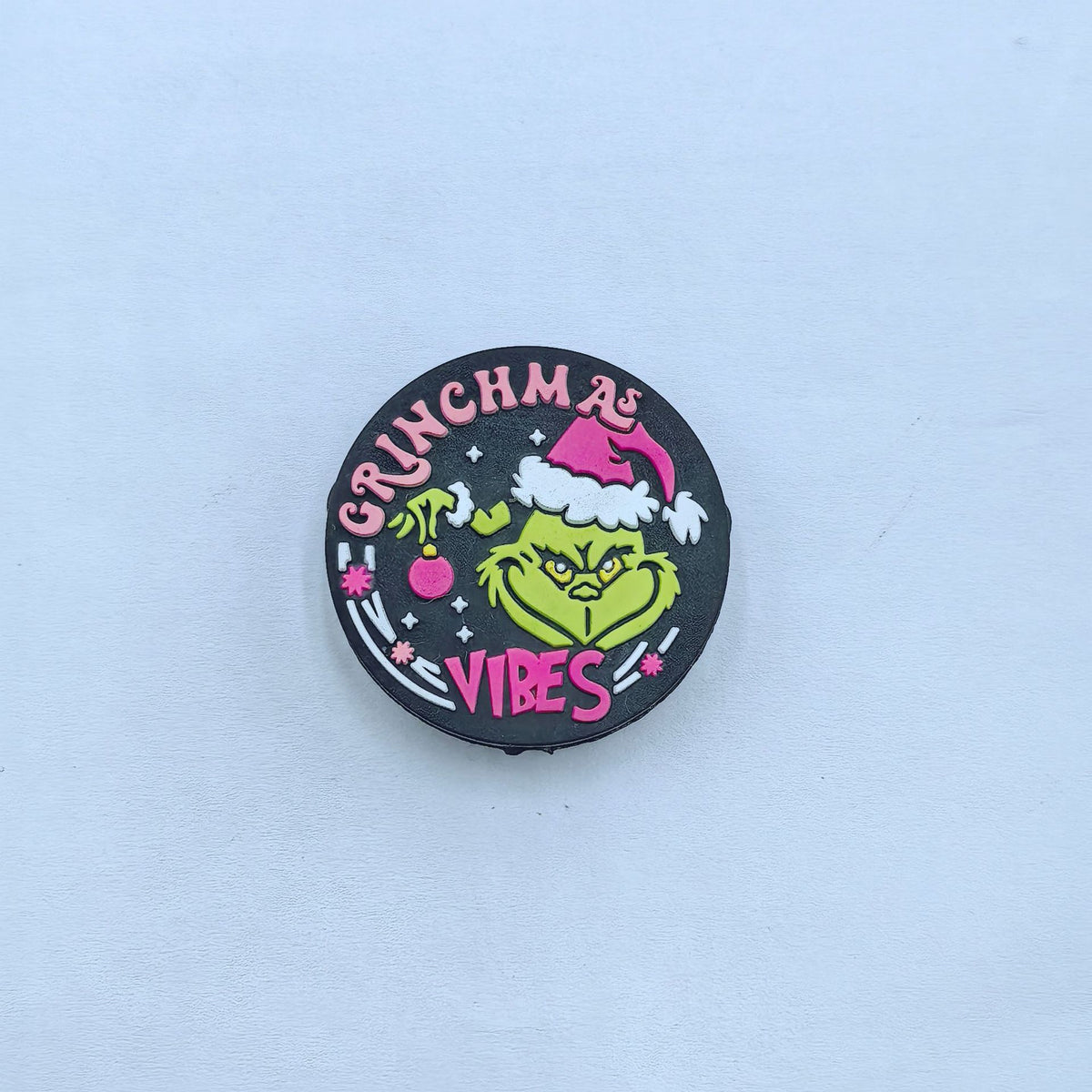Silicone Focal Beads Christmas Grinch Poses and Text 20pcs 13