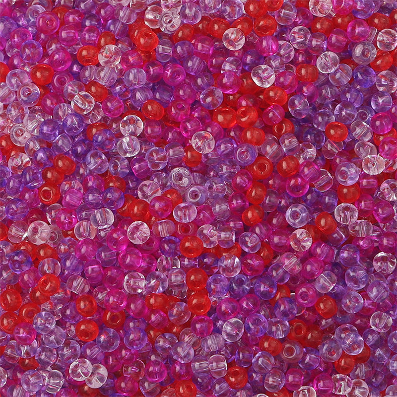 Transparent Seed Glass Beads 2mm Glossy Rainbow Colors 660pcs 34