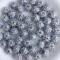 Bubblegum Round Rhinestone Beads 14mm Textured Shimmer 50pcs 30