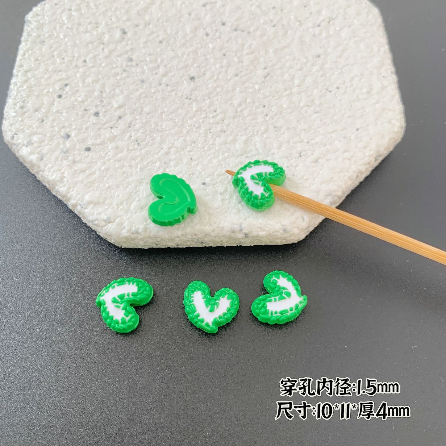 Baking Painted Series Metal Beads Colorful Glossy Alloy 20pcs 9