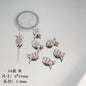 Cartoon Metal Beads Silver Pink Tone Playful Enamel 10pcs 12