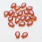 Electroplated Fish Glass Beads 10x14mm Japanese Style Perforated 30pcs 16