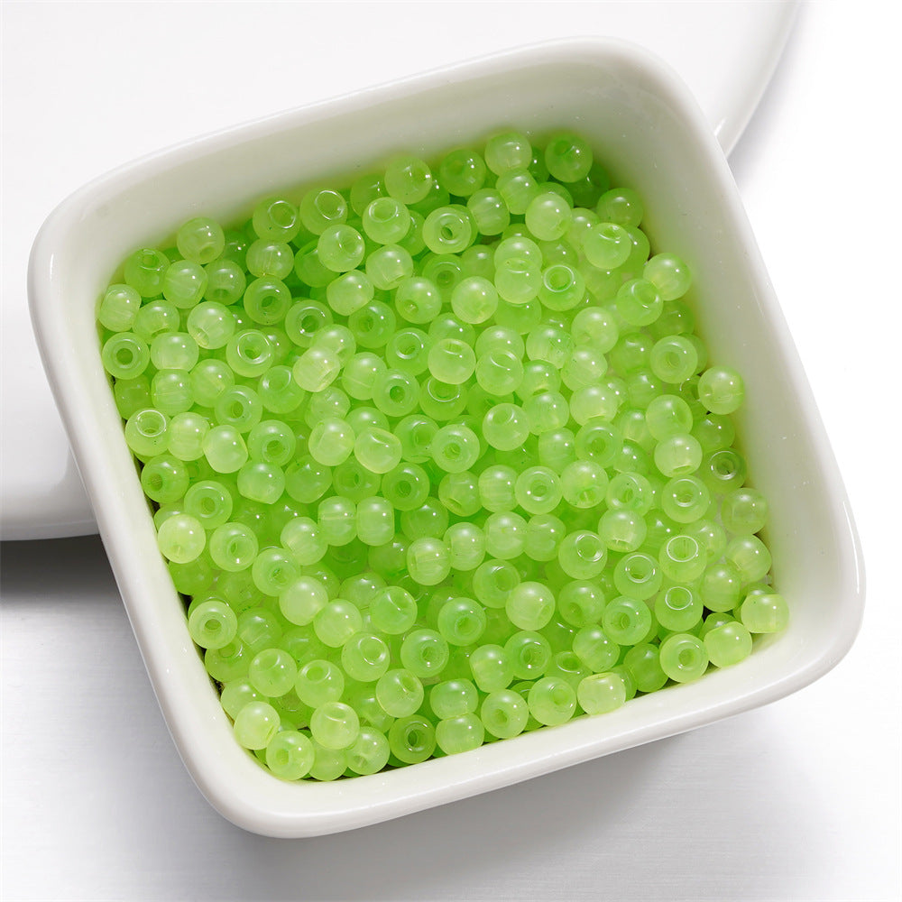 Transparent Resin Beads 4mm Light Pastel Gradient 620pcs 7