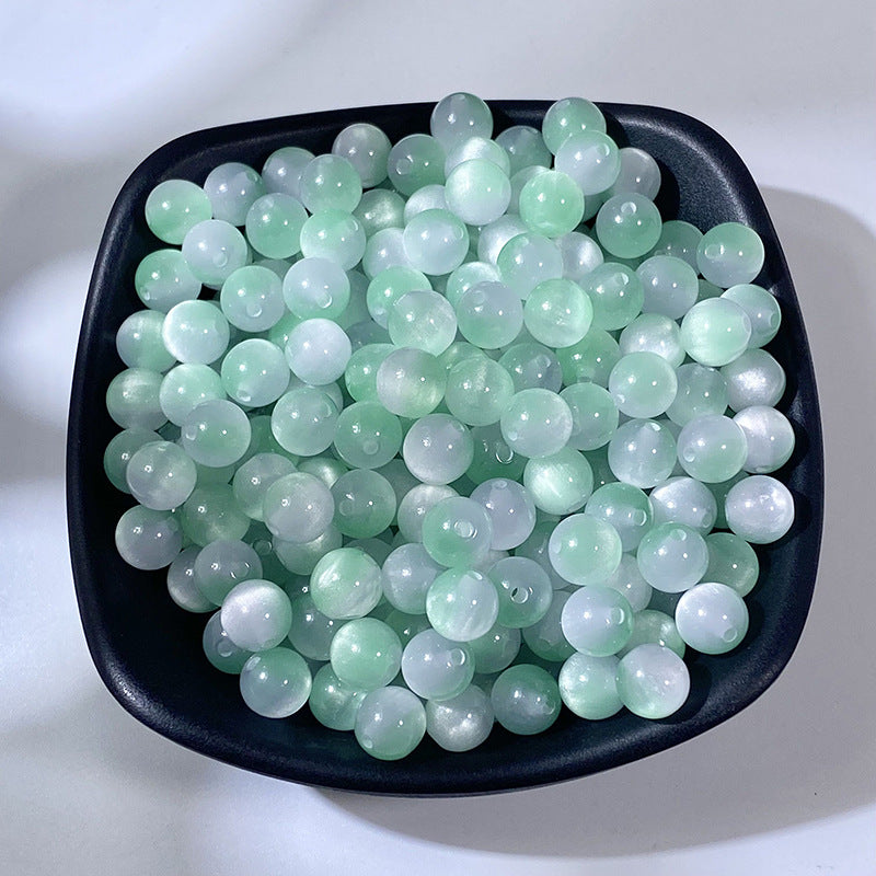 Light Color Gradient Resin Beads 8mm Pastel Soft Shades 100pcs 4