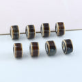 Ceramic Flat Spacer Beads 10mm Ethnic Style 50pcs 4