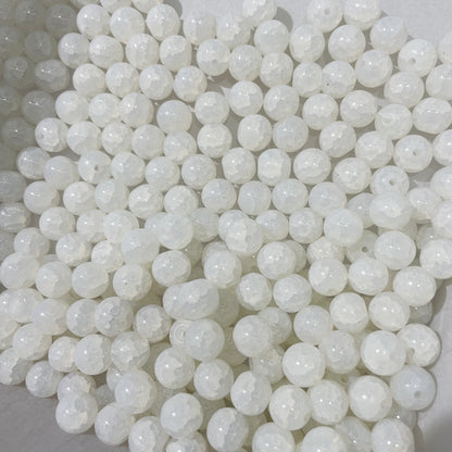 Gradient Crackle Round Glass Beads 10mm Pastel Mixed Colors 100pcs 16