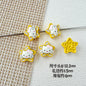 Star Shaped Metal Beads Adorable Painted Animals Glossy Alloy 10pcs 13