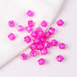 Faceted Acrylic Sago Beads 8-10mm Glossy Translucent 100pcs 10