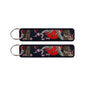 Double Sided Ukiyo Fabric Lanyard Keychain Japanese Motif 2pcs 28