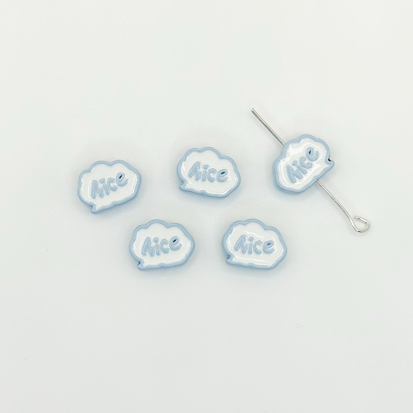 Frame Metal Beads 9x12mm Baking Painted Enamel Alloy 10pcs 15