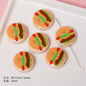 Dessert Acrylic Flat Beads 17mm Printed Cute Food Designs 10pcs 7