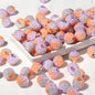 Premium Painted Acrylic Beads 14mm Brushwork Multi Color 5pcs 7