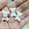 Baking Painted Bear Acrylic Beads 18x24mm Glossy Colorful 100pcs 2