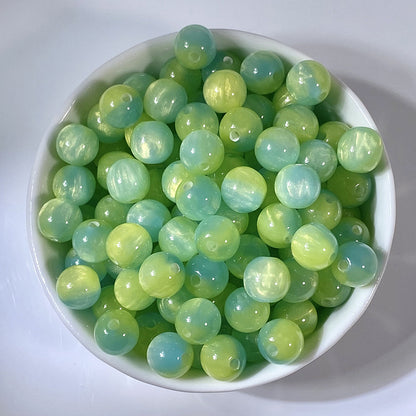 Gilding Gradient Resin Beads 8mm Round Shimmer 100pcs 24