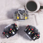Gothic Castle Polymer Clay Rhinestone Beads 22mm 5pcs 8