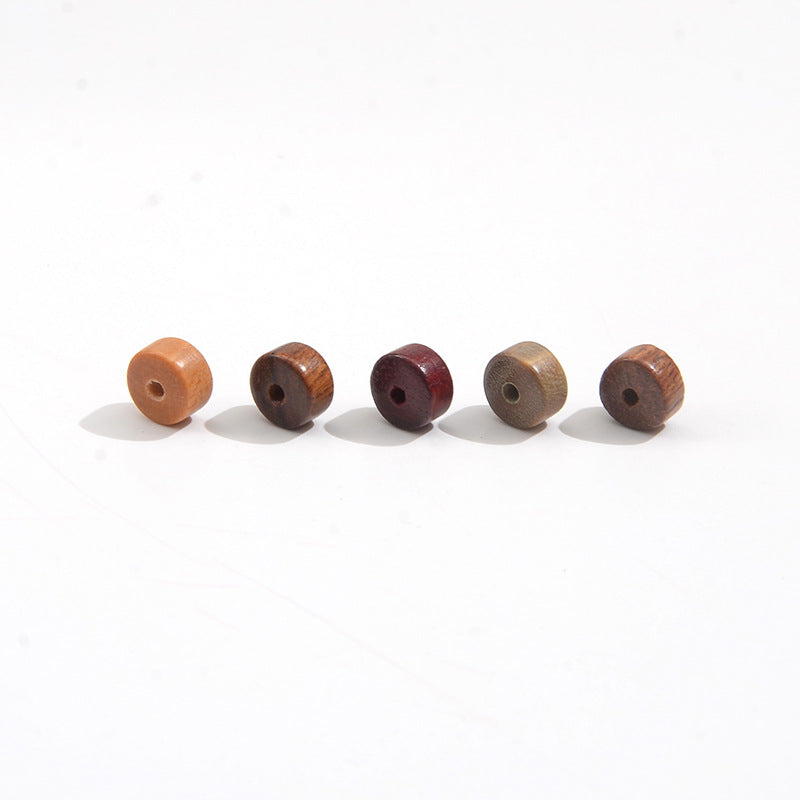 Wood Cylindrical Spacer Beads 7mm Natural Sandalwood 100pcs 5