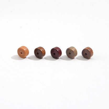 Wood Cylindrical Spacer Beads 7mm Natural Sandalwood 100pcs 5