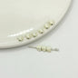 Heart Metal Beads 5mm Baking Painted Glossy Alloy 30pcs 10