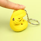 Silicone Mini Slippers Couple Keychain Colorful Clog Style 3