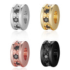 Copper Round Spacer Beads 7mm 18k Gold Plated Zircon 10pcs 4