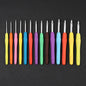 Crochet Hooks Soft Grip Aluminum Tips Ergonomic Silicone Handles 3pcs 14cm