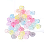 Crackle Acrylic Beads 6-12mm Transparent Pastel Colors 100pcs 2